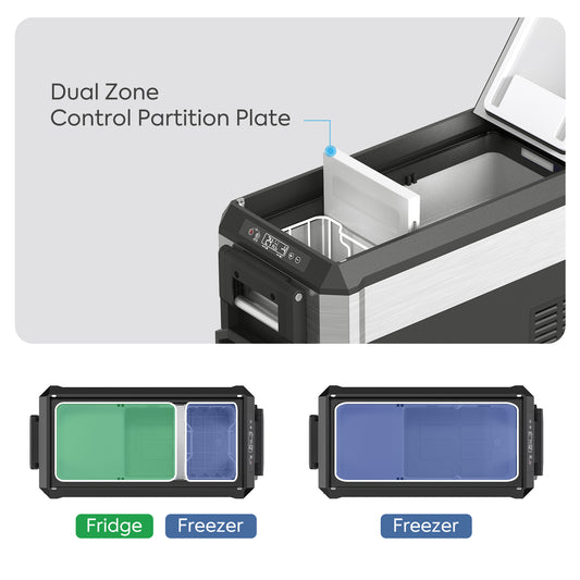 Pro Dual Zone Wheeled Portable Freezer