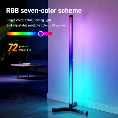 RGB LED Corner Floor Lamp