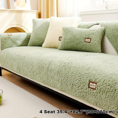 High-Quality Plush Sherpa Sofa Cover