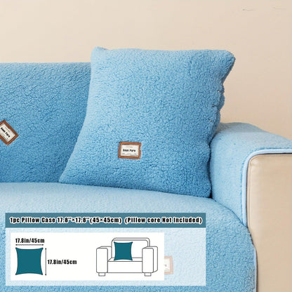 High-Quality Plush Sherpa Sofa Cover
