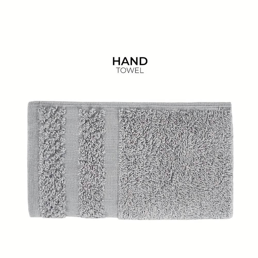 Gray Cotton Bath Towel Set