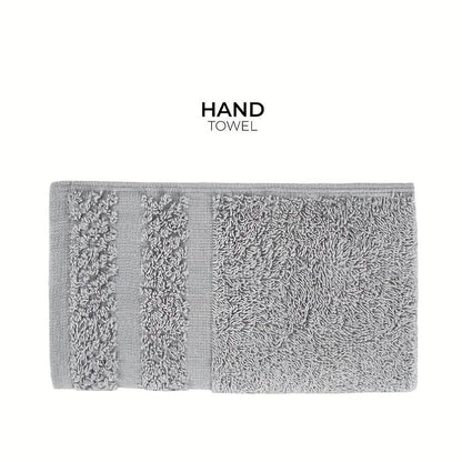 Gray Cotton Bath Towel Set