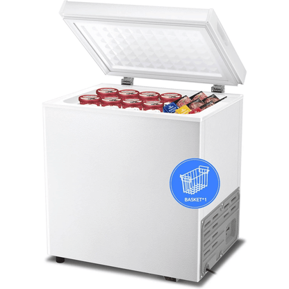 3.5 Cubic Feet Chest Freezer with 2 Removable Baskets