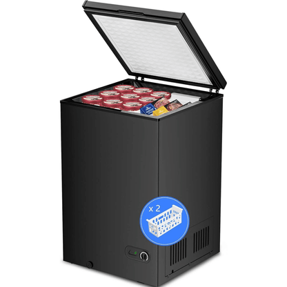3.5 Cubic Feet Chest Freezer with 2 Removable Baskets