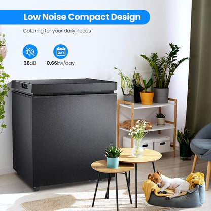 3.5 Cubic Feet Chest Freezer with 2 Removable Baskets