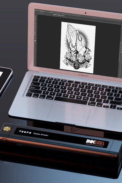 INKSOUL® T08FS Wireless Tattoo Transfer Stencil Printer