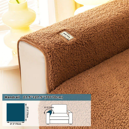 High-Quality Plush Sherpa Sofa Cover