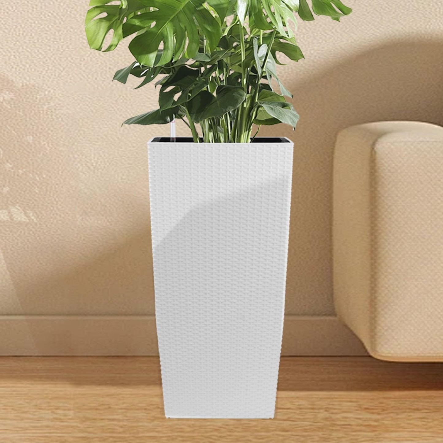 Square Large Planter With Automatic Watering System