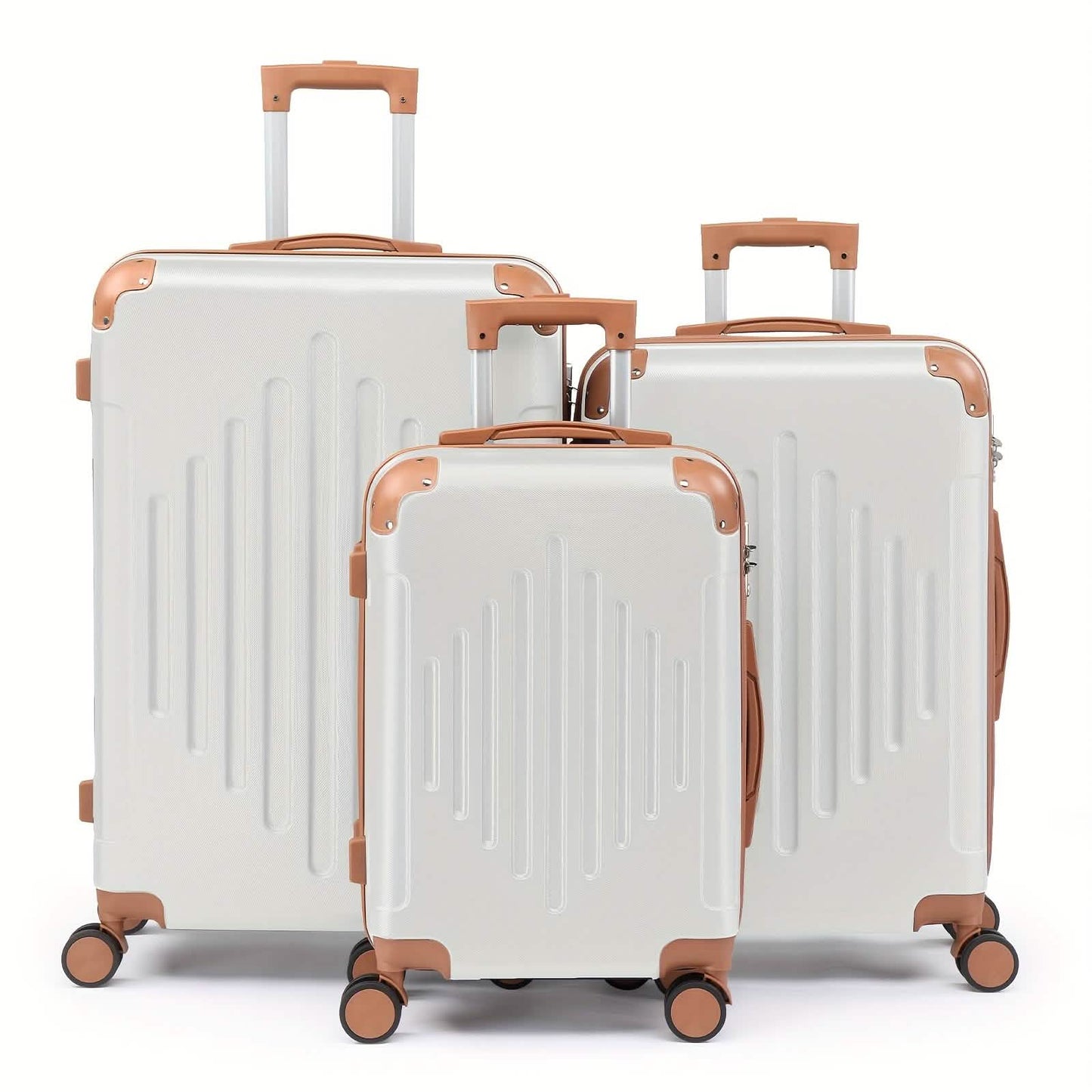 3-Piece Hard Shell Luggage Set with TSA Lock