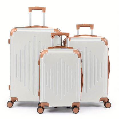 3-Piece Hard Shell Luggage Set with TSA Lock