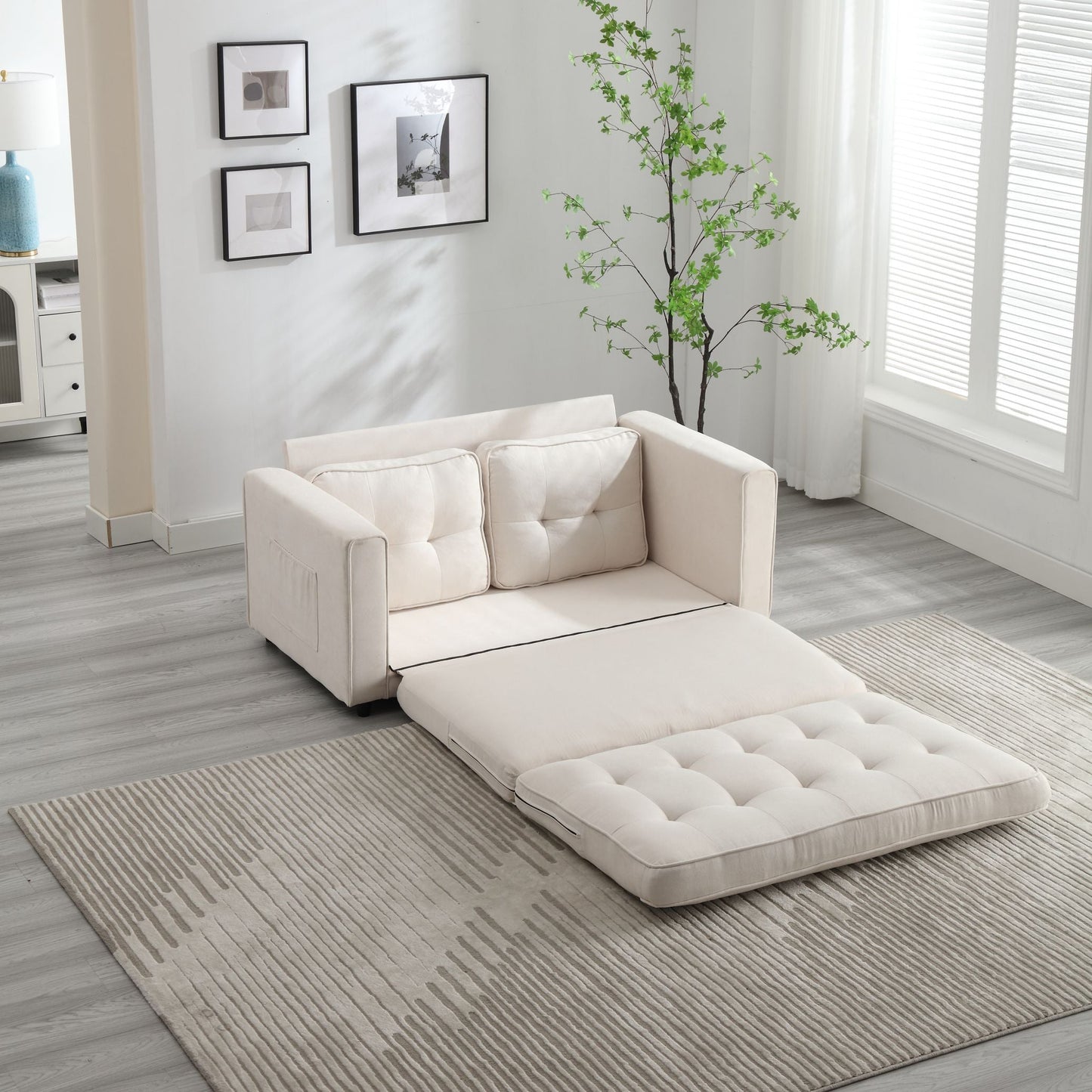 3 Fold Sofa Convertible Futon Couch sleeper