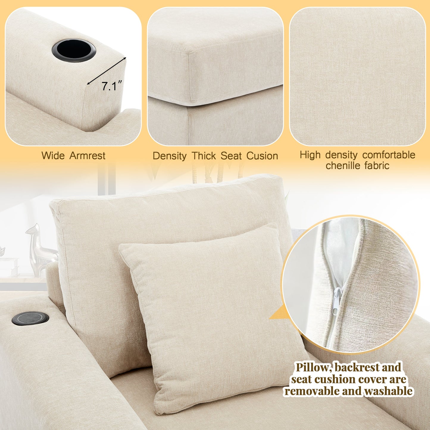 Oversized Chaise Lounger
