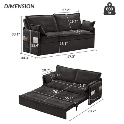 Pull Out Sofa Bed, Convertible Sleeper Sofa