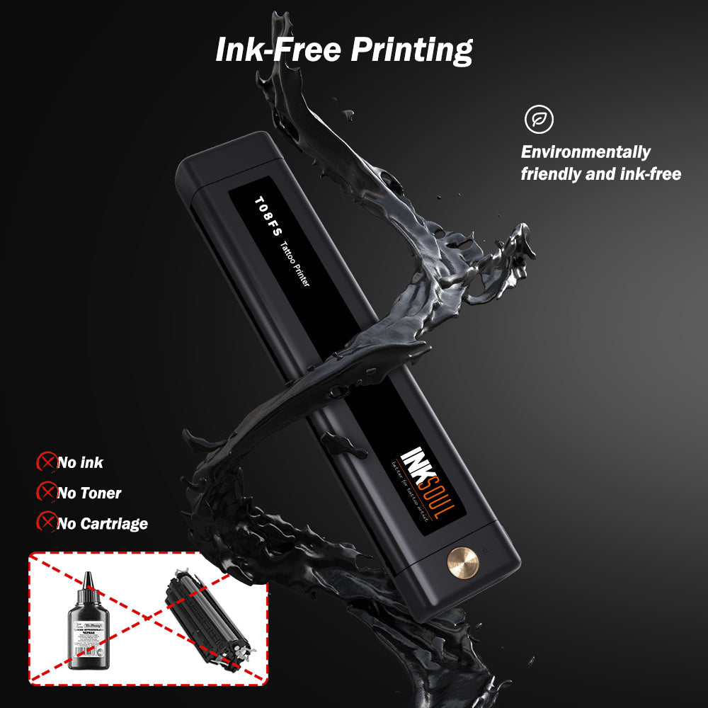 INKSOUL® T08FS Wireless Tattoo Transfer Stencil Printer