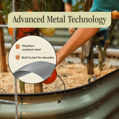 Gro-Rite Premium Metal Raised Garden Bed Kit