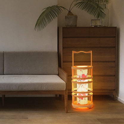 Bamboo Floor Lamp