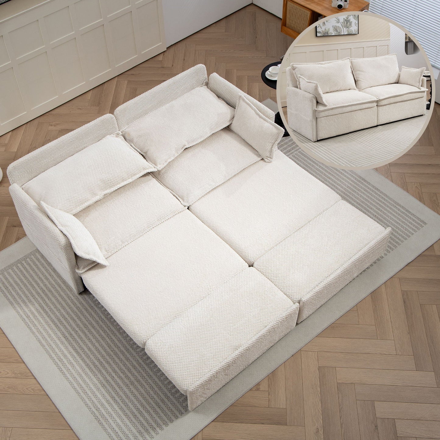 Pull Out Sofa Bed, Convertible Sleeper Sofa