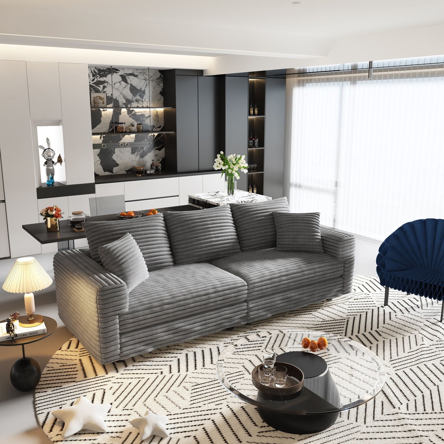 Modern Comfy Upholstered Sofa Cloud Couch