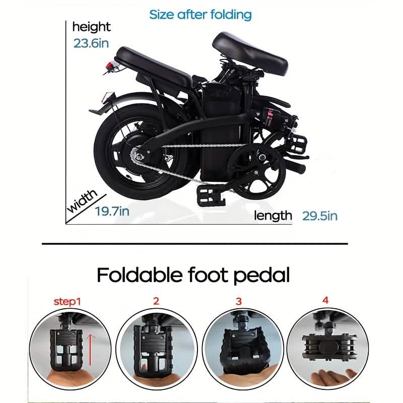14" Folding Electric Lightweight E-Bike
