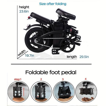 14" Folding Electric Lightweight E-Bike