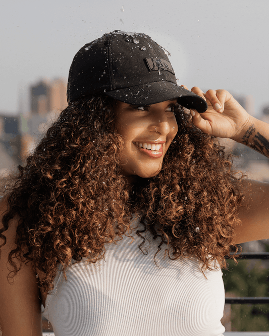 Black Waterproof Satin Hat