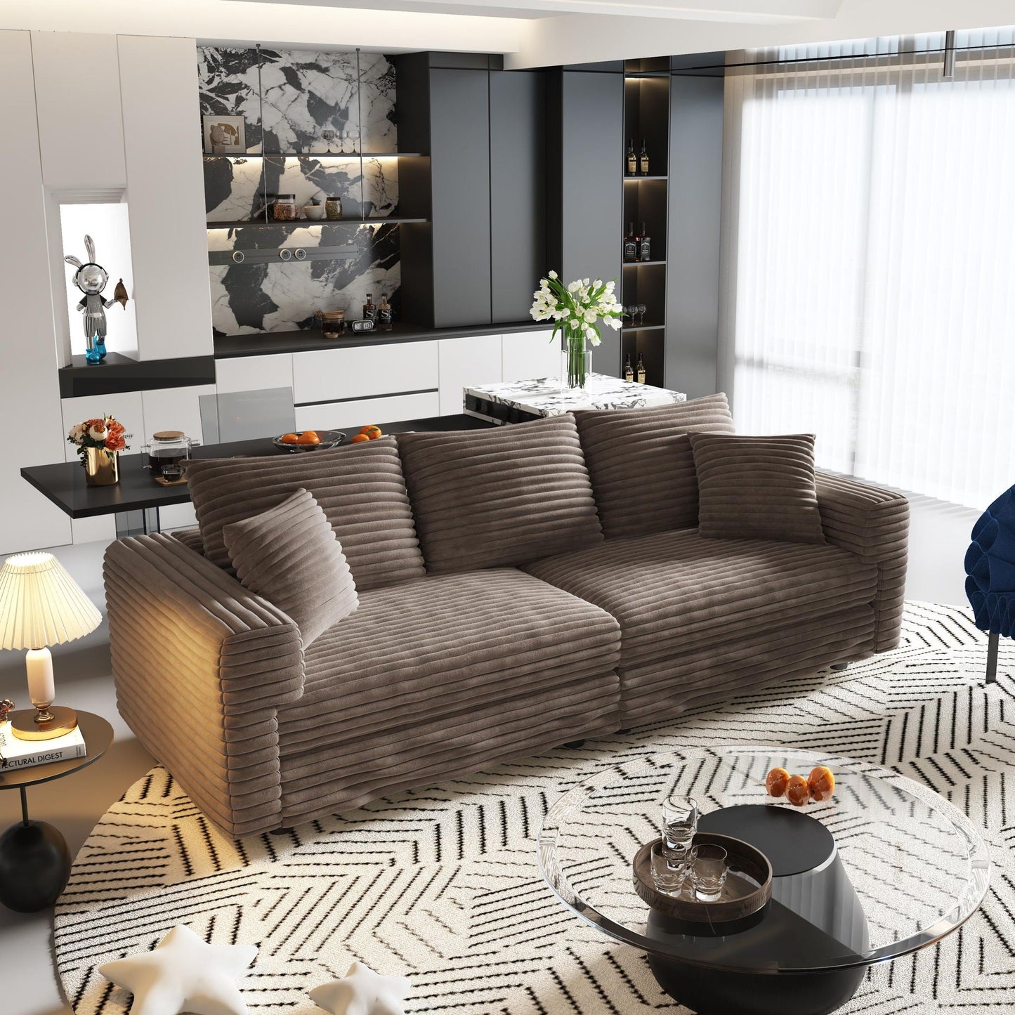 Modern Comfy Upholstered Sofa Cloud Couch