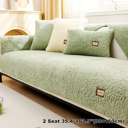 High-Quality Plush Sherpa Sofa Cover