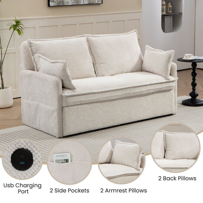 Pull Out Sofa Bed, Convertible Sleeper Sofa