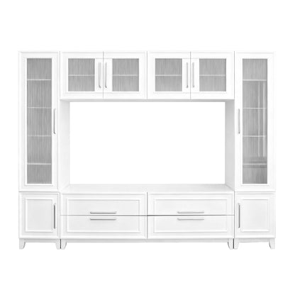 Entertainment Center With Glass Doors
