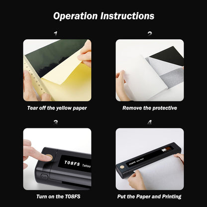 INKSOUL® T08FS Wireless Tattoo Transfer Stencil Printer