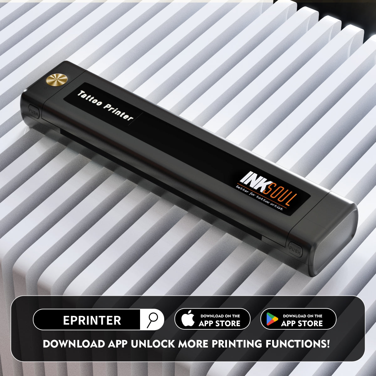 INKSOUL® T08FS Wireless Tattoo Transfer Stencil Printer
