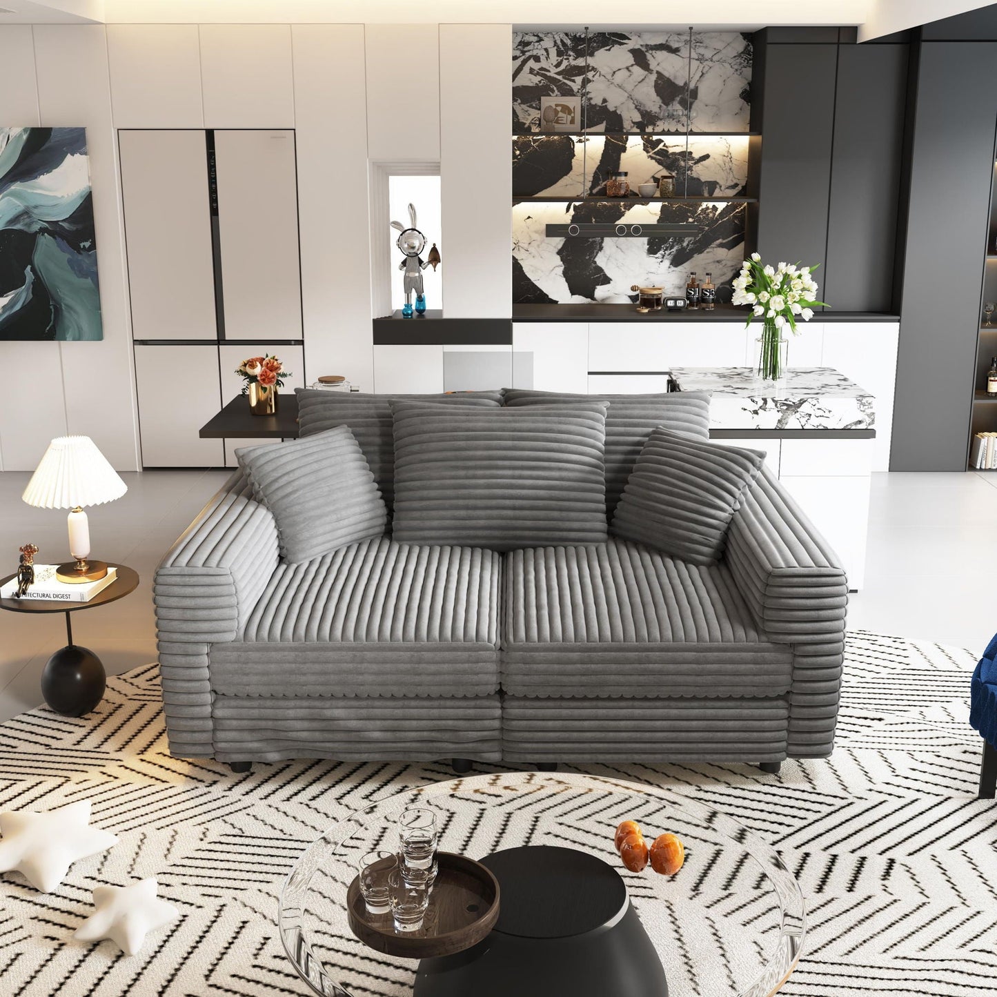 Modern Comfy Upholstered Sofa Cloud Couch