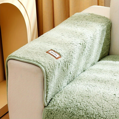 High-Quality Plush Sherpa Sofa Cover