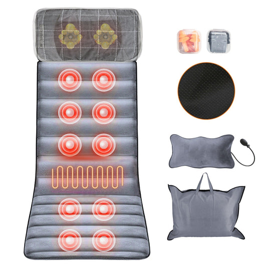 Full Body Electric Massage Mat with Heat Vibration Massage Pad