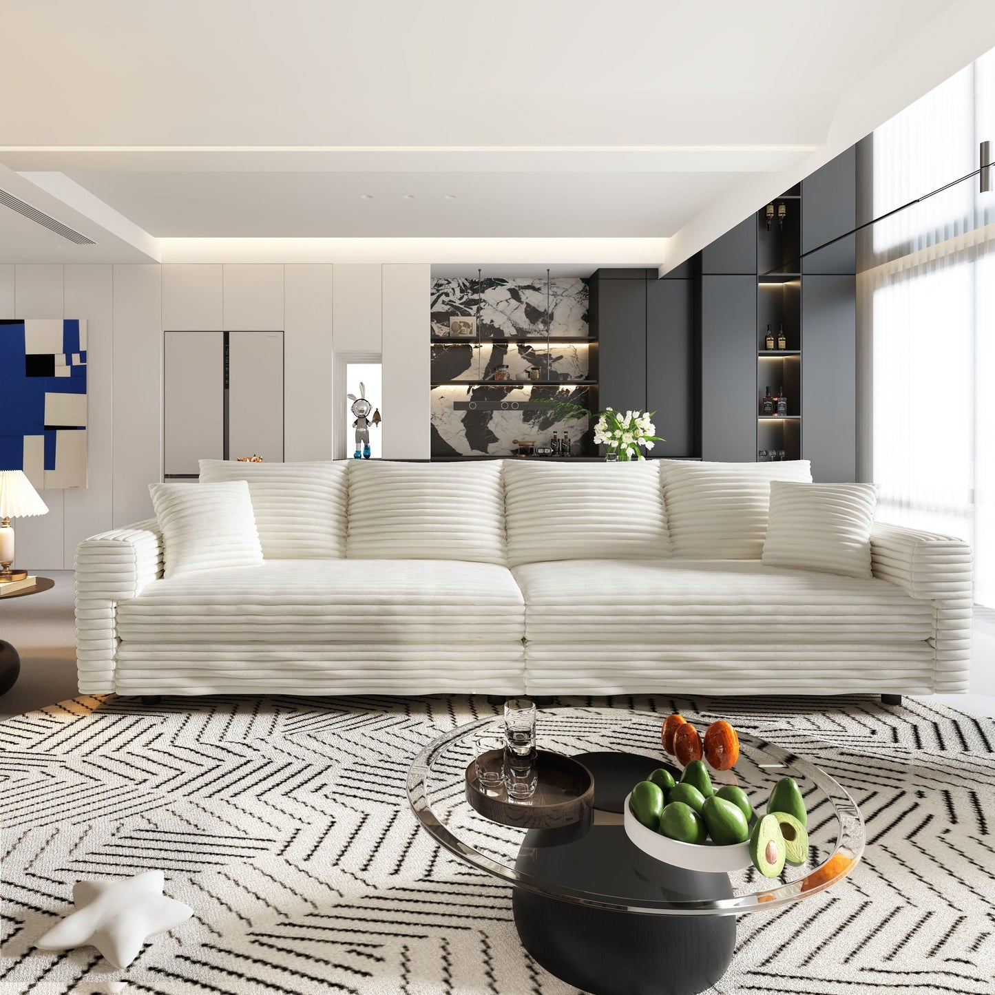 Modern Comfy Upholstered Sofa Cloud Couch