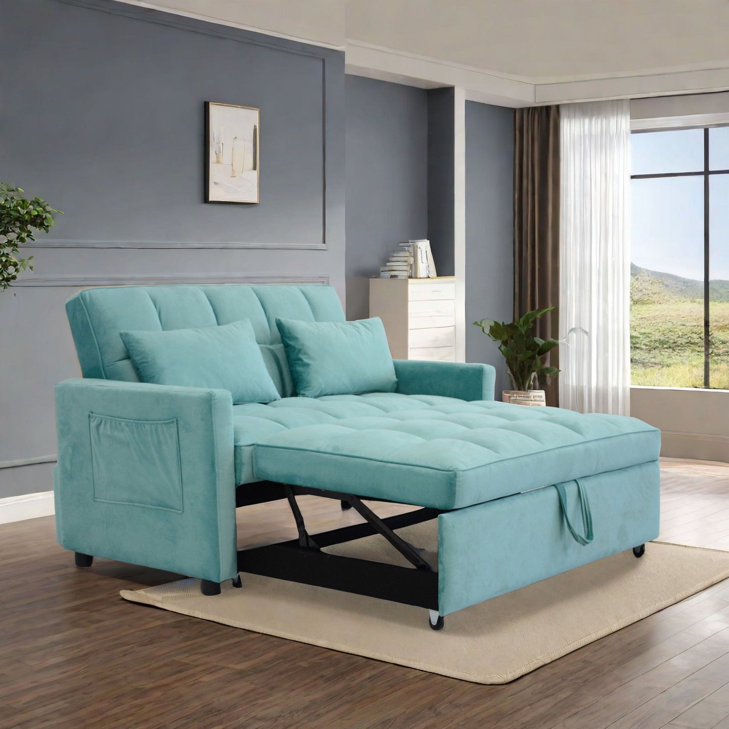3 In 1 Convertible Sleeper Sofa Bed