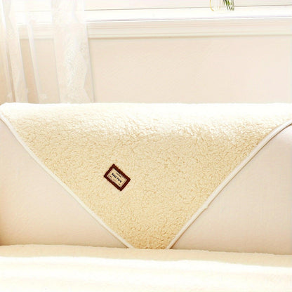 High-Quality Plush Sherpa Sofa Cover