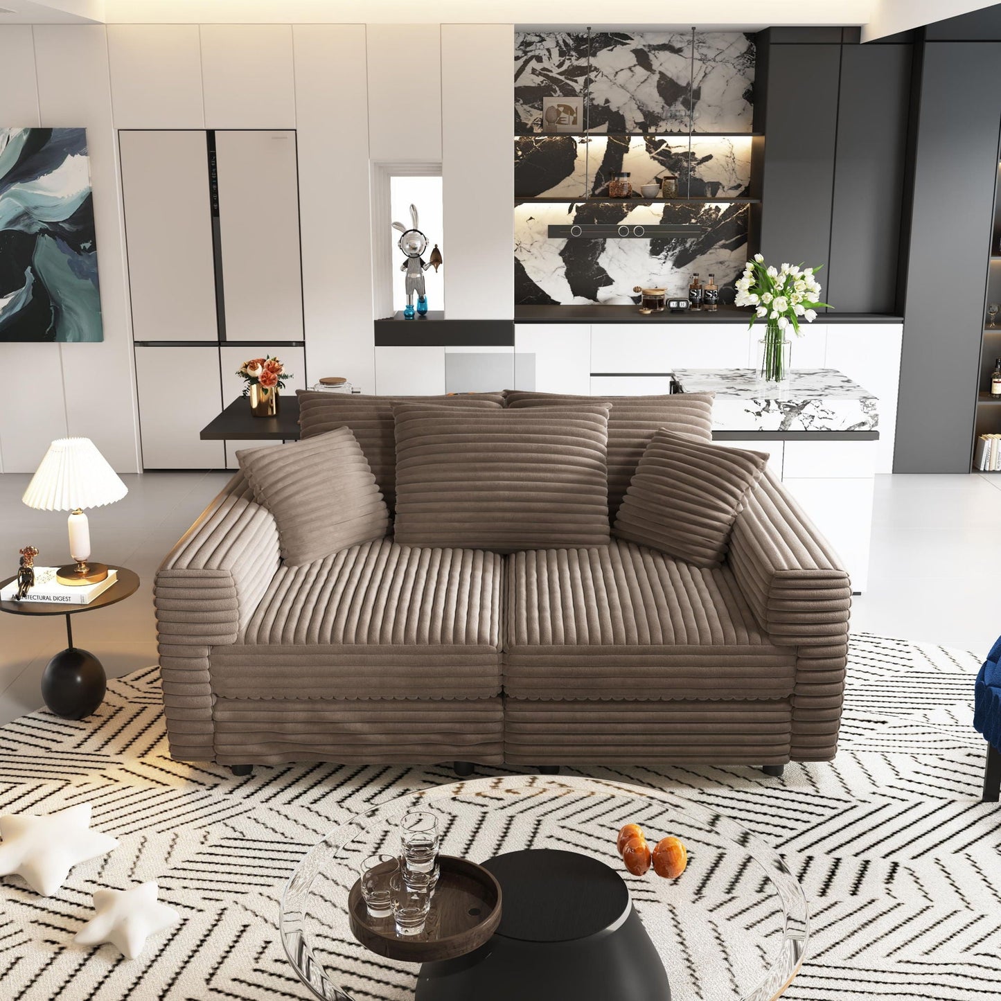 Modern Comfy Upholstered Sofa Cloud Couch