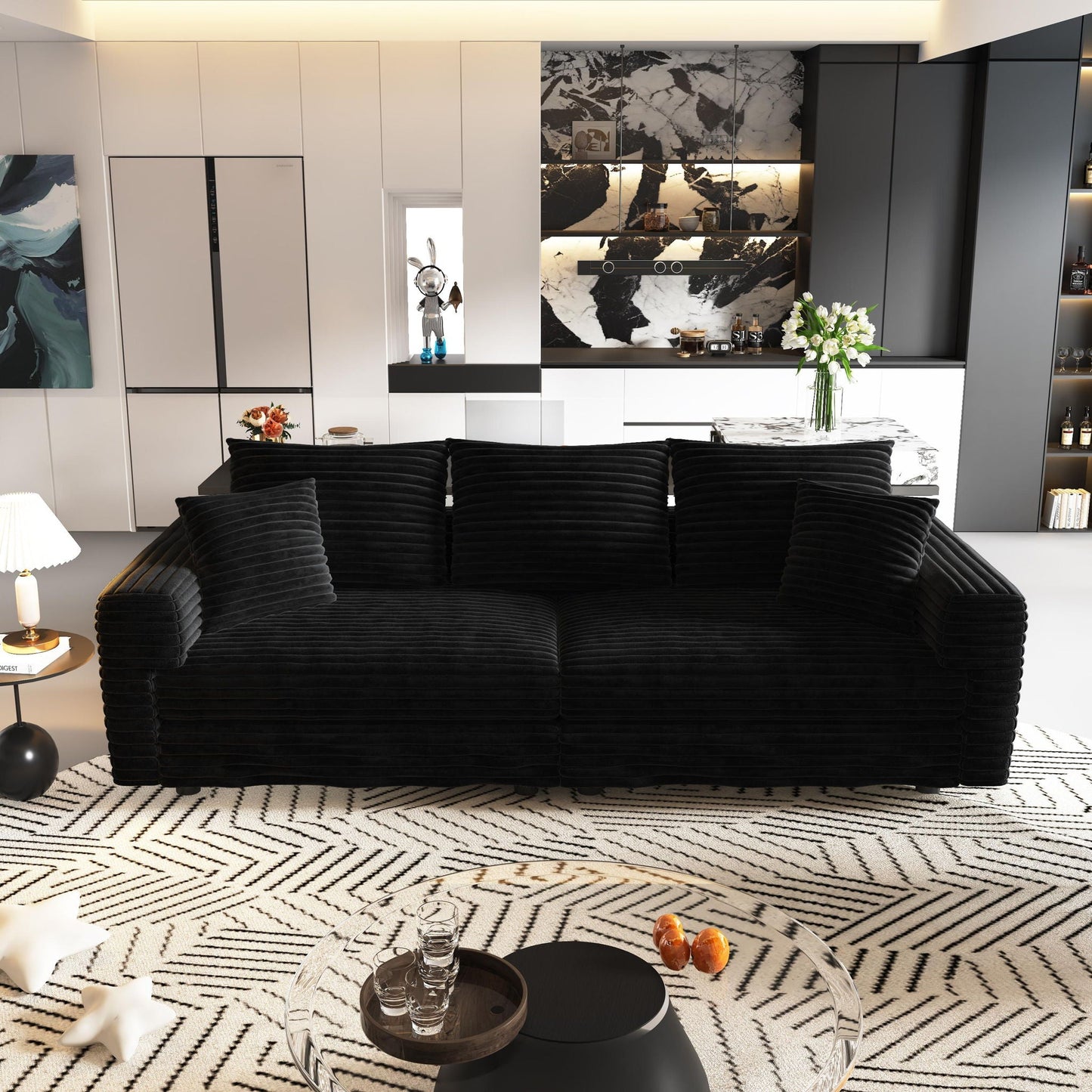 Modern Comfy Upholstered Sofa Cloud Couch