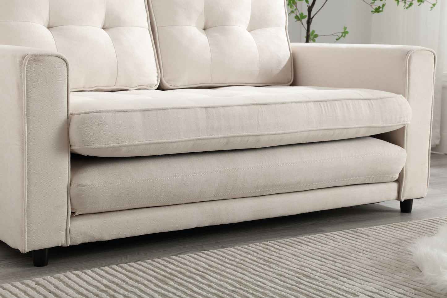 3 Fold Sofa Convertible Futon Couch sleeper