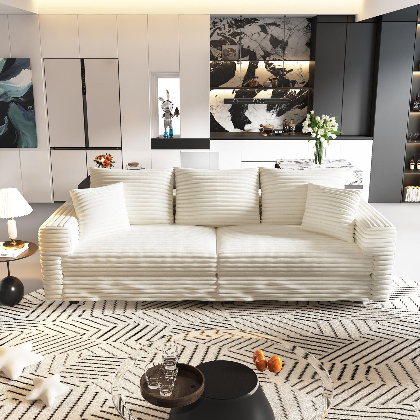 Modern Comfy Upholstered Sofa Cloud Couch
