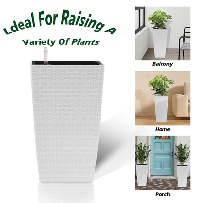 Square Large Planter With Automatic Watering System
