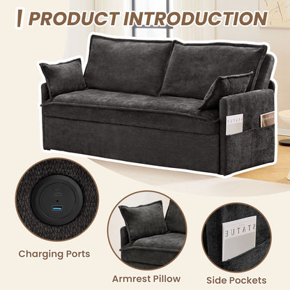 Pull Out Sofa Bed, Convertible Sleeper Sofa