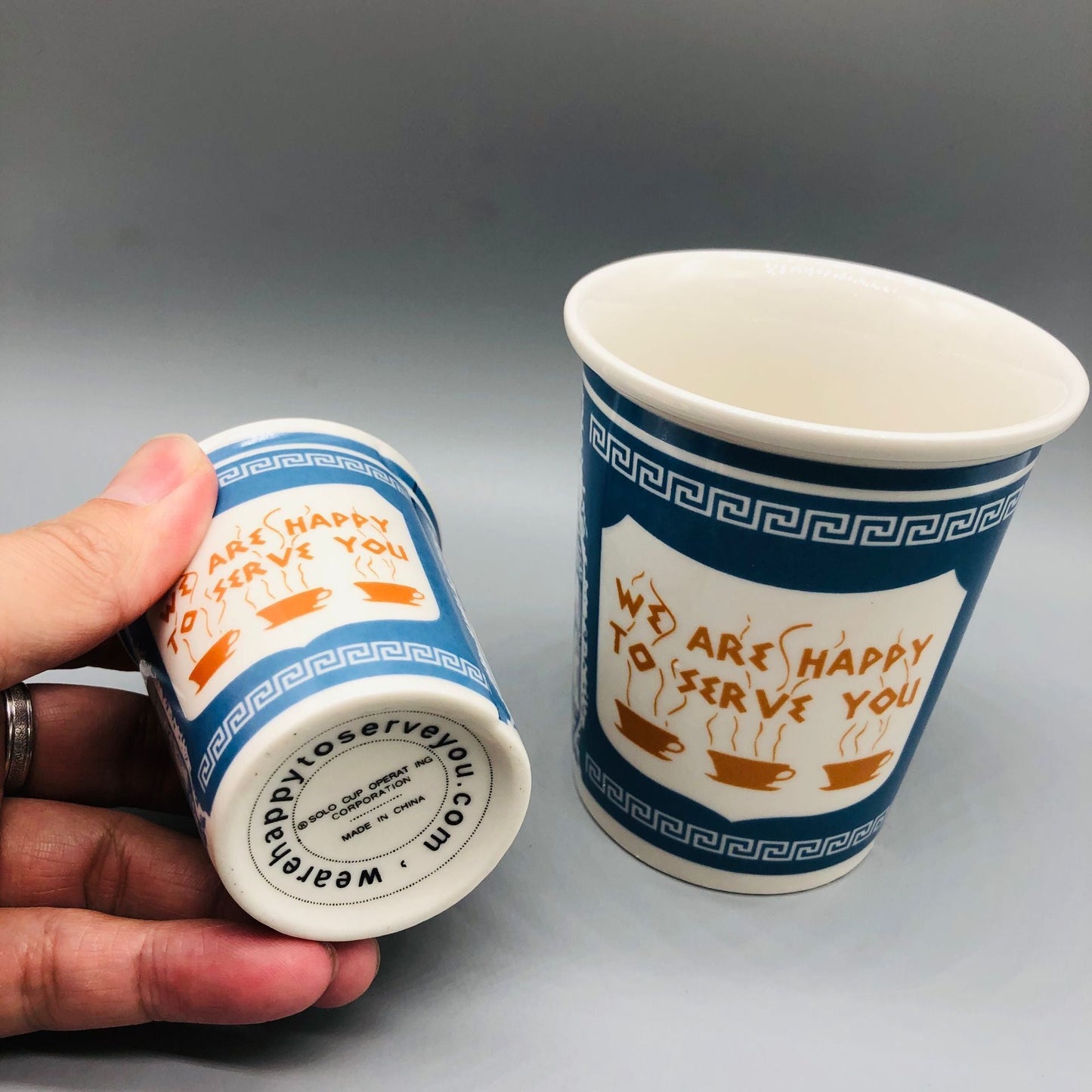 Paper Cup Style Ceramic Coffee Mug