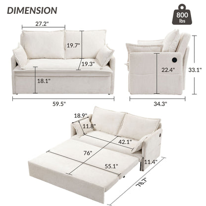 Pull Out Sofa Bed, Convertible Sleeper Sofa
