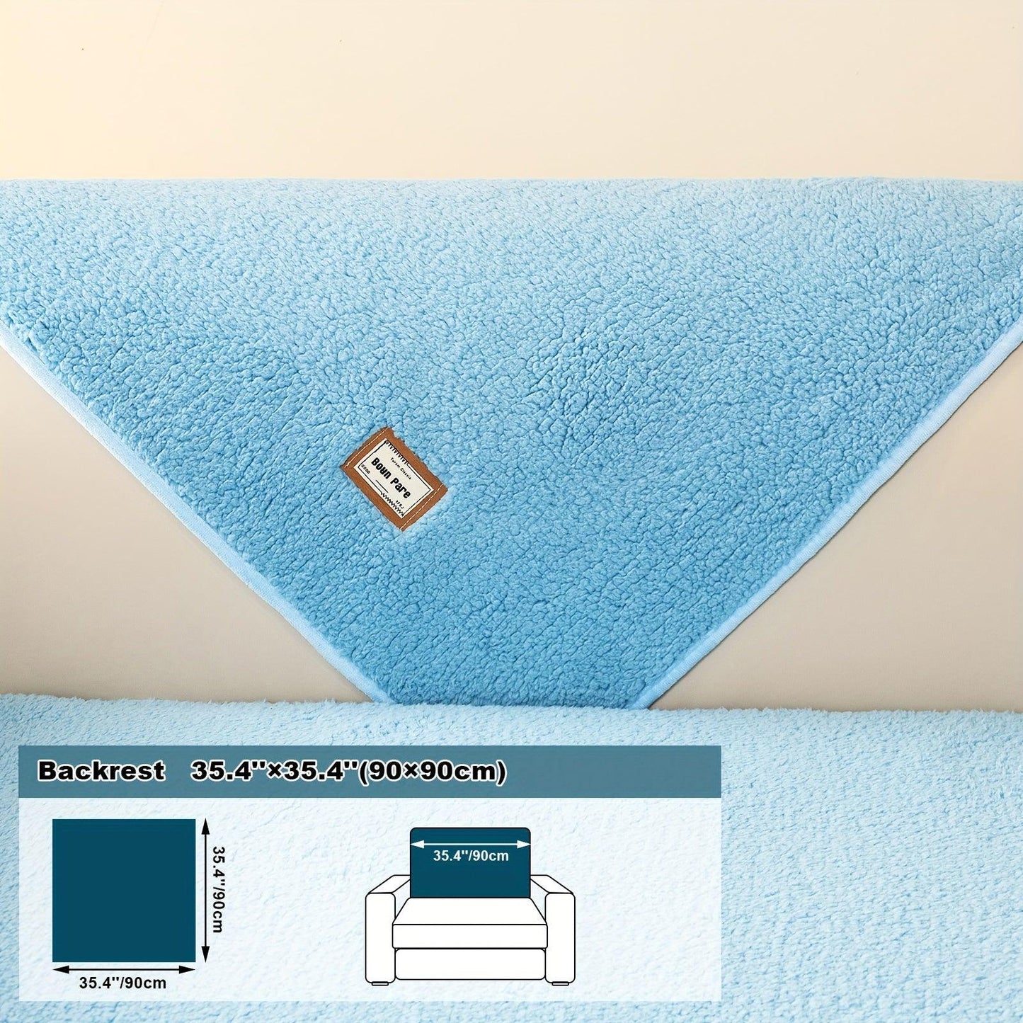 High-Quality Plush Sherpa Sofa Cover