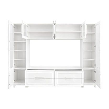Entertainment Center With Glass Doors