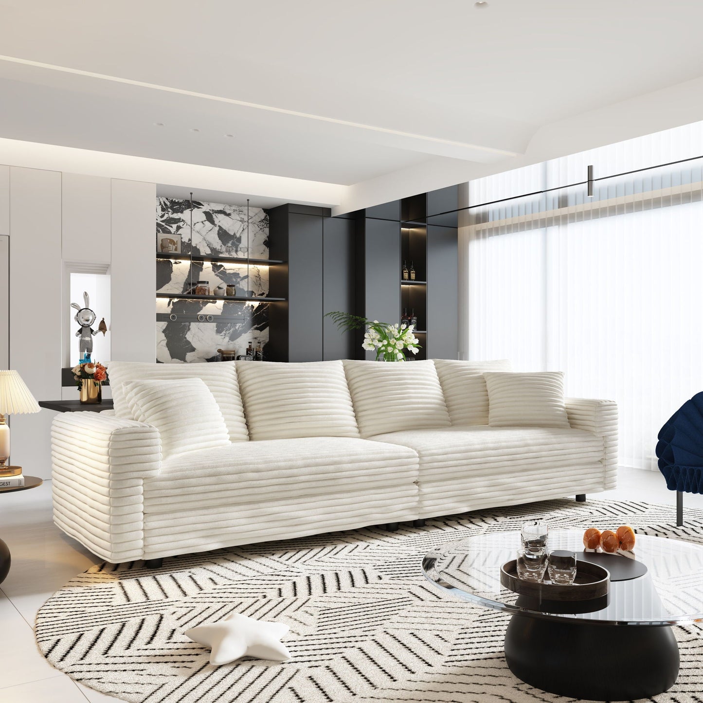 Modern Comfy Upholstered Sofa Cloud Couch