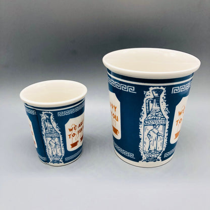 Paper Cup Style Ceramic Coffee Mug