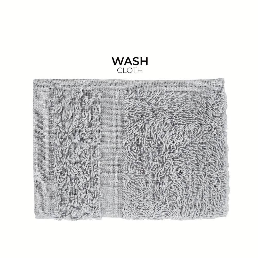 Gray Cotton Bath Towel Set